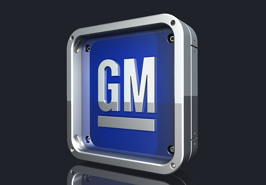 Large Metallic General Motors Logo
